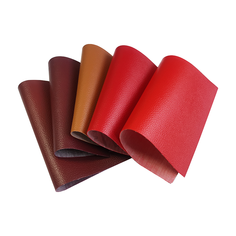 Litchi grain PVC leather fabric for sofa  