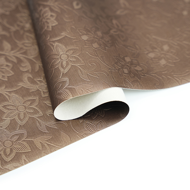 Flower design synthetic leather for decoration