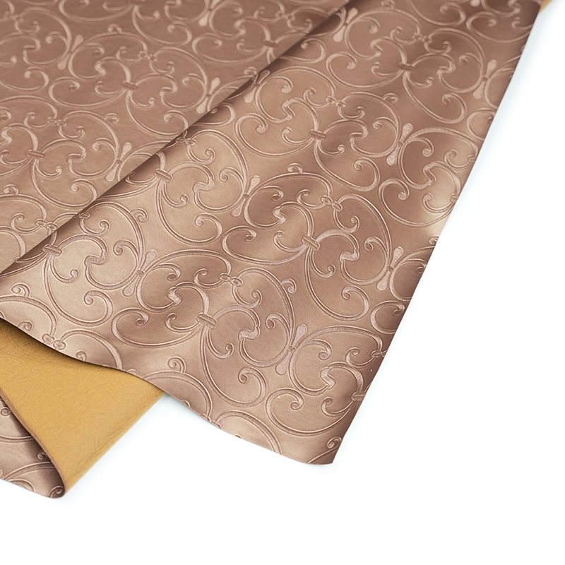 Soft gold PVC leather for home decoration