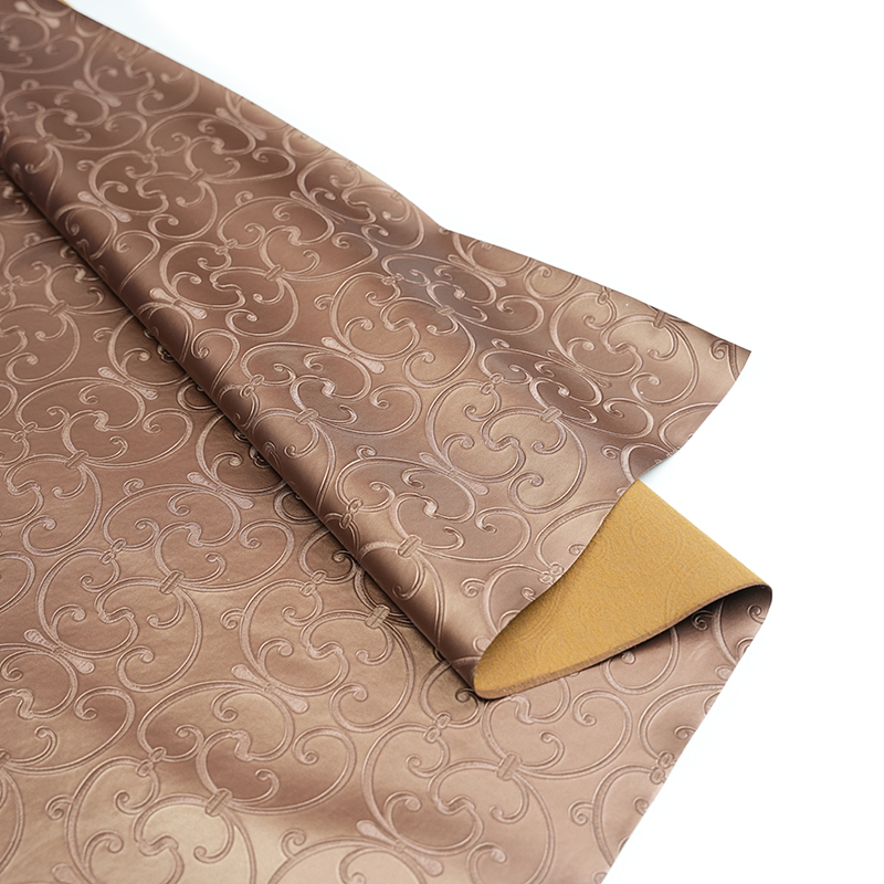 Soft gold PVC leather for home decoration