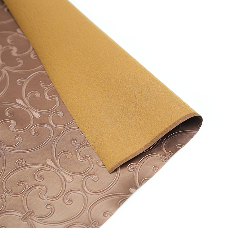 Soft gold PVC leather for home decoration