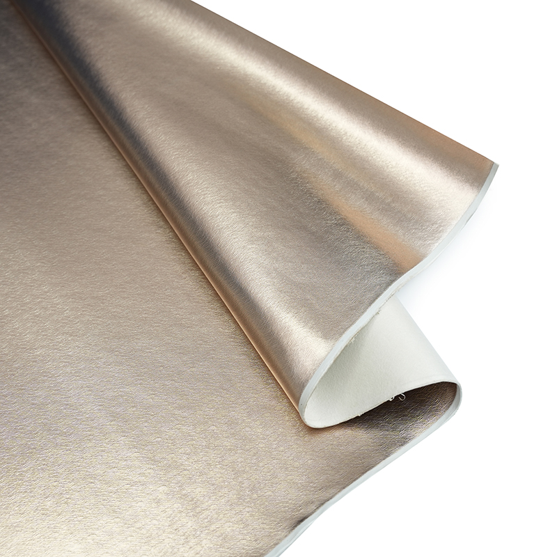 Luxury shiny gold leather fabric for decoration