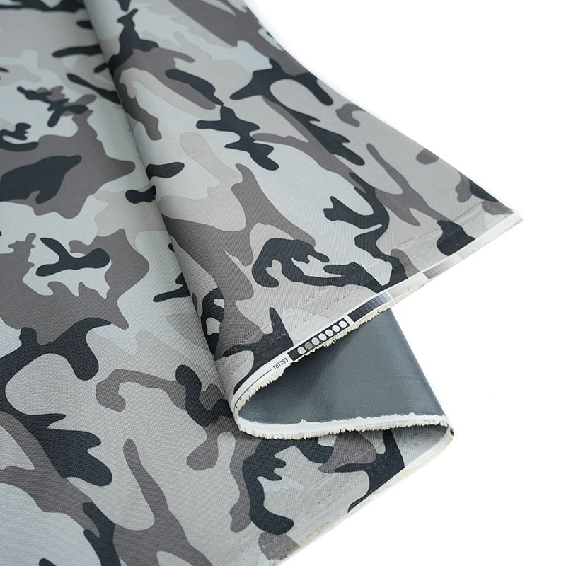 Camouflage oxford fabric with PVC coating